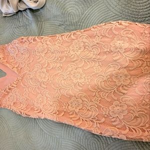 Long tight pink dress